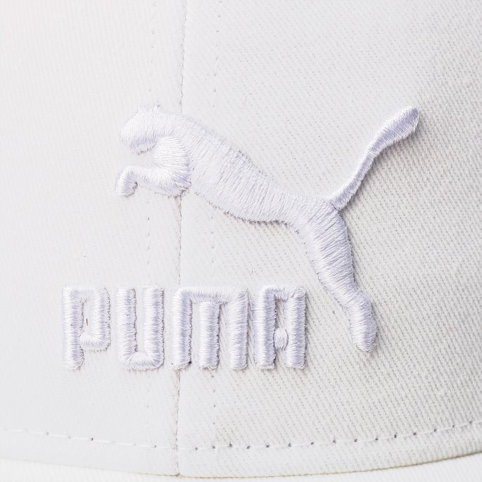 Arkiv Logo Baseball Cap Hvit-hvit Logo Puma På Salg