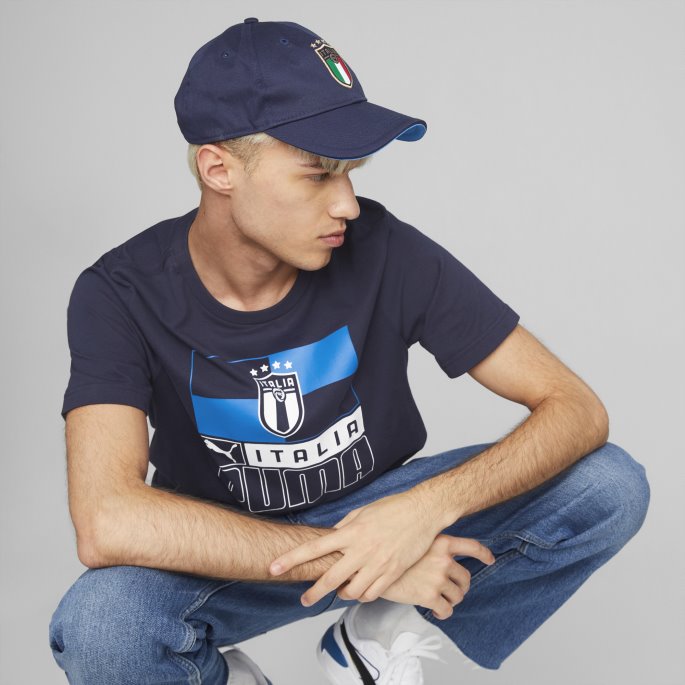 Peacoat-antenne Blå Puma På Salg Italia Fotball Cap