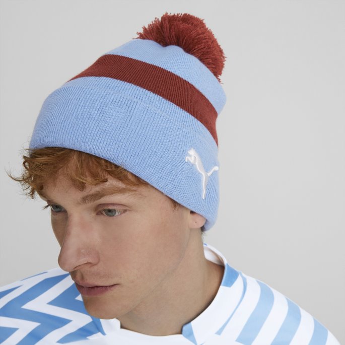 Team Lys Blå-intens Rød Puma På Salg Manchester City F.c. Pom-pom Lue