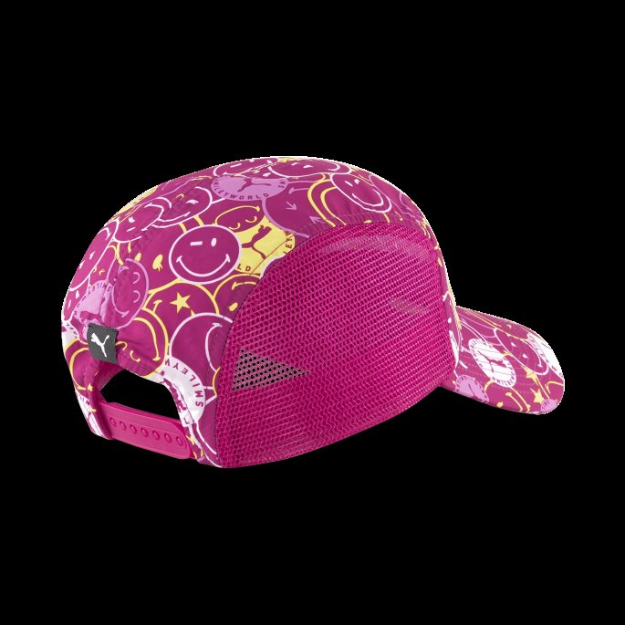 Puma På Tilbud X Smileyworld 5 Panel Barnecaps Festival Fuchsia-aop