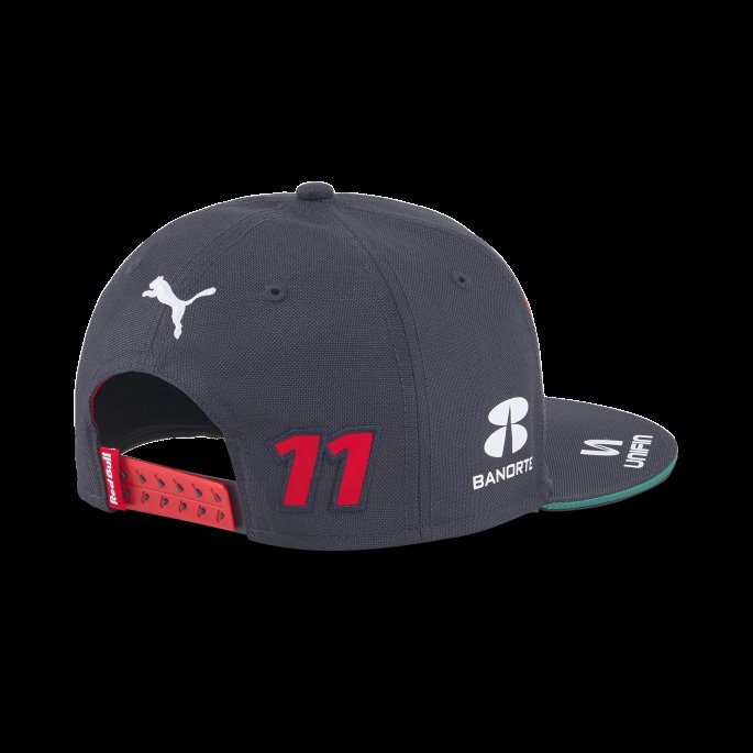 Red Bull Racing Replica Perez Flat Brem Cap Natthimmel-kinesisk Rød Puma På Salg