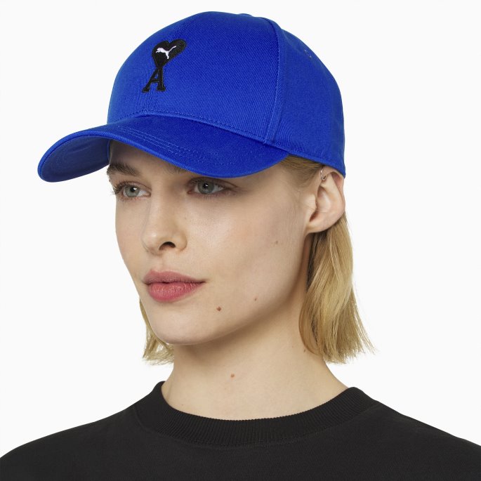 Puma På Tilbud X Ami Low Curve Cap Blendende Blå