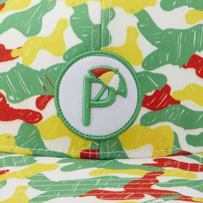 Palmer Camo Snapback Golfcaps For Menn Puma På Tilbud Lys Hvit-lysegrønn