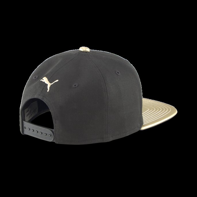 Puma På Salg Svart-gull-krone Hjemby Helter Flat Brem Cap 2