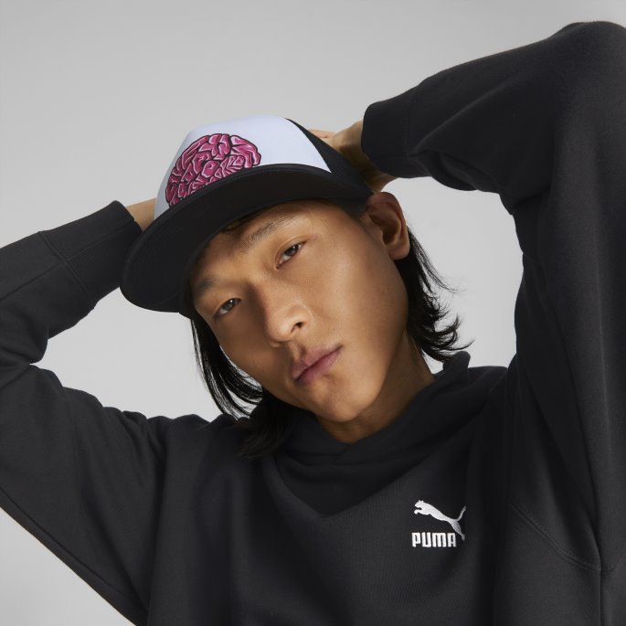 Puma På Salg Svart-hvit Hometown Heroes Trucker Hat 2