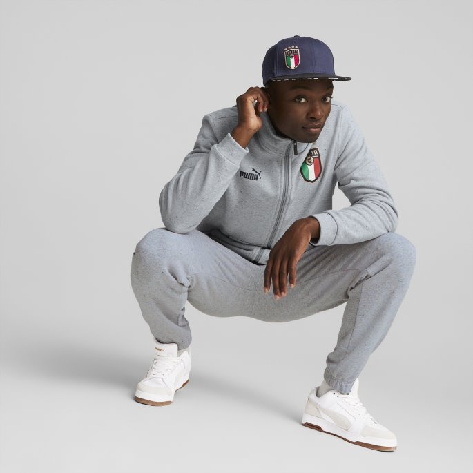Peacoat Italy Ftblculture Flat Brem Cap Puma På Salg