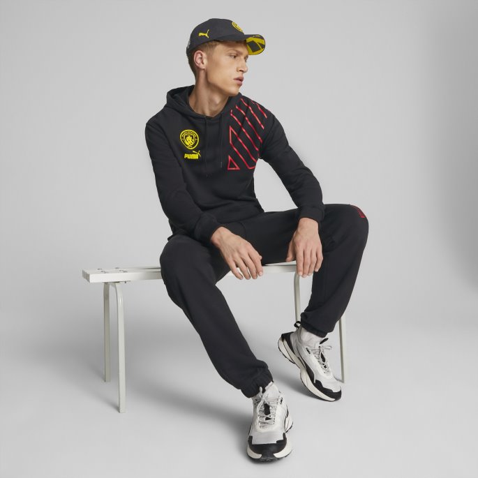 Svart-spektra Gul Puma På Salg Manchester City F.c. Ftblkultur Cap