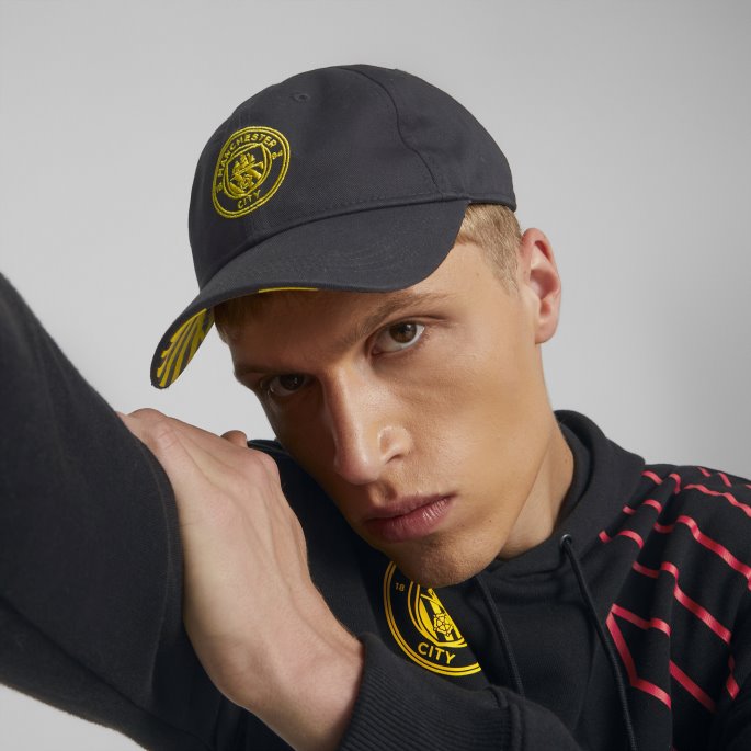 Puma På Salg Svart-spektra Gul Manchester City F.c. Ftblkultur Cap