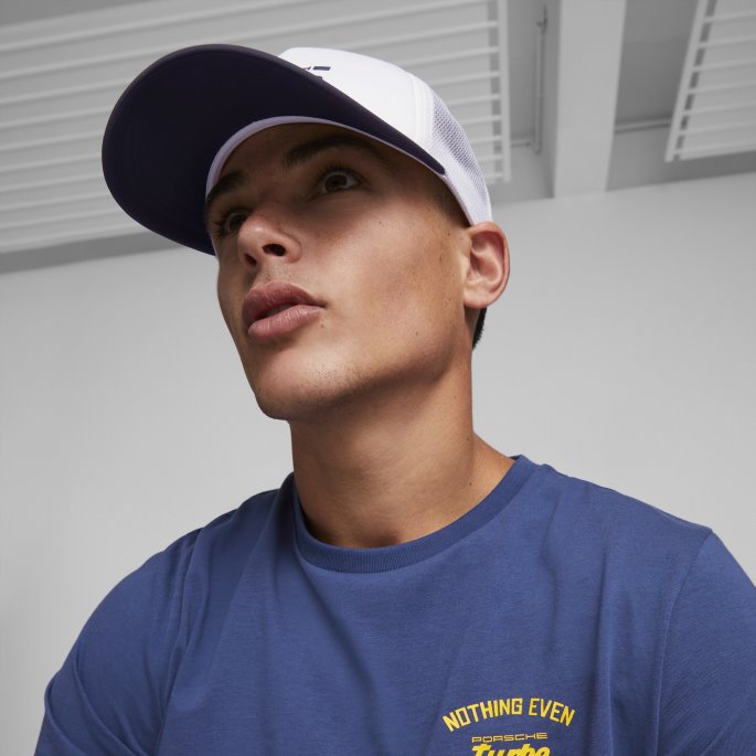 Hvit Porsche Legacy Motorsport Trucker Lue Puma På Salg