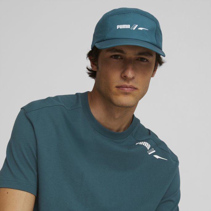 Puma På Tilbud Varsity Grønn Fleece Lue Med Fem Paneler