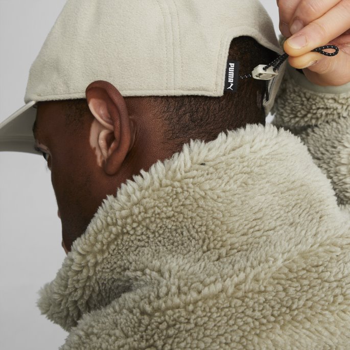 Pebble Grey-open Road Fleece Fem-panel Lue Puma På Salg