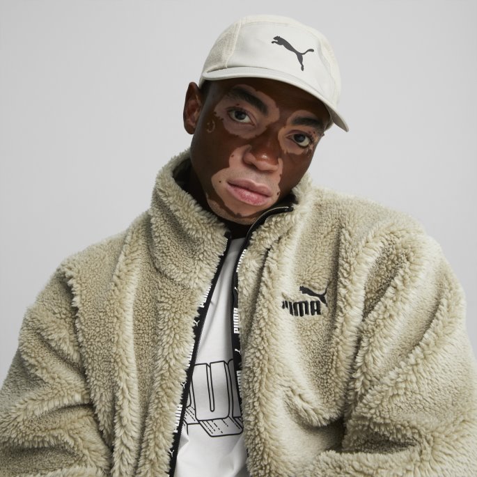 Pebble Grey-open Road Fleece Fem-panel Lue Puma På Salg