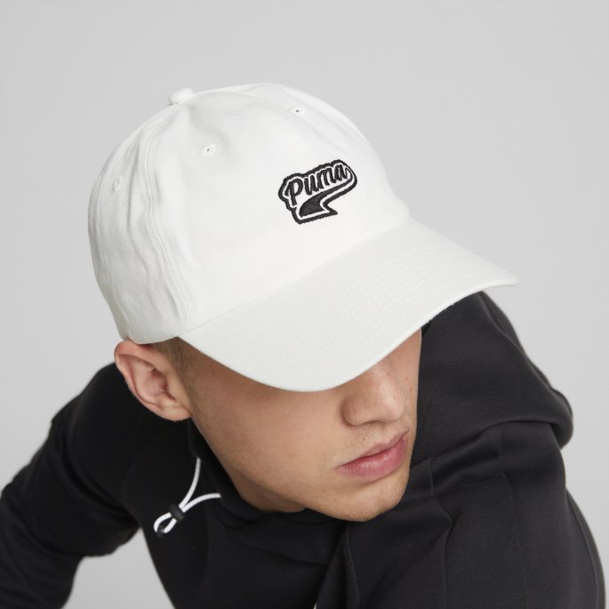 Puma På Salg Hvit Script Logo Cap