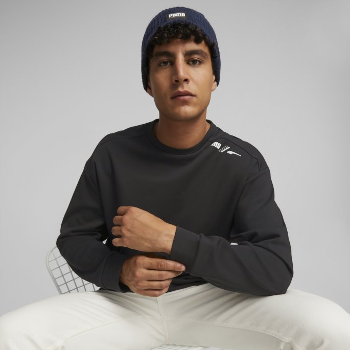 Puma På Salg Peacoat Klassisk Mansjett Ribbet Lue