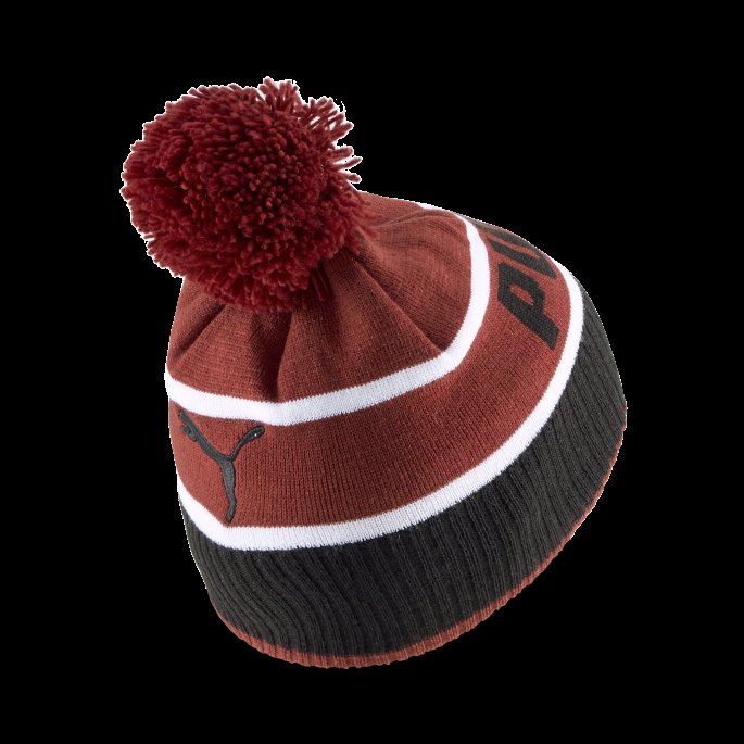 Intens Rød-svart Pom-pom Beanie Puma På Salg