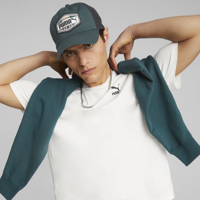 Varsity Grønn Puma På Salg Trucker Cap