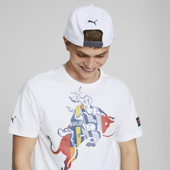 Red Bull Racing Flat Brem Cap Hvit Puma På Salg