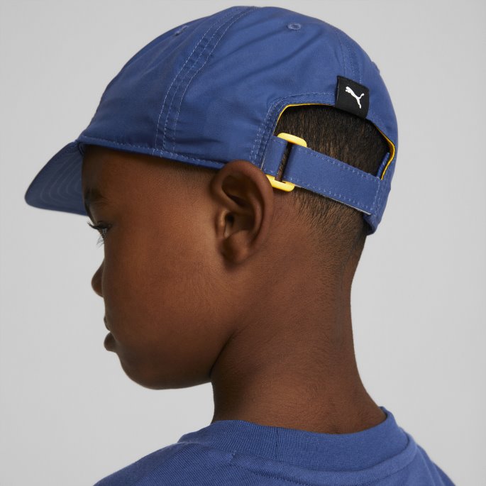 Liten Verden Pinch Panel Barnelue Flammende Blå Puma På Salg