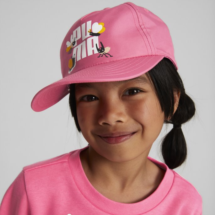 Puma På Tilbud Solnedgang Rosa Liten Verden Pinch Panel Cap Barn