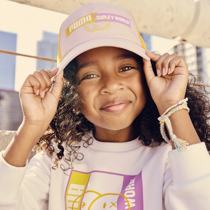 Puma På Tilbud X Smileyworld Cap Ungdom Rosekvarts