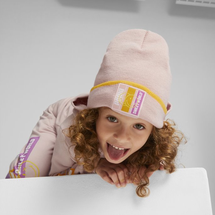 Puma På Tilbud X Smileyworld Mansjettløs Beanie Youth Rose Quartz