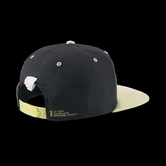 Puma På Tilbud X Pokmon Big Kids' Snapback Lue Svart-blek Sitron