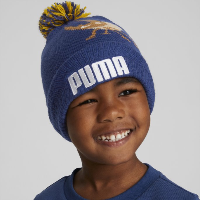 Puma På Salg Flammende Blå Liten Verden Pom-pom Lue Ungdom