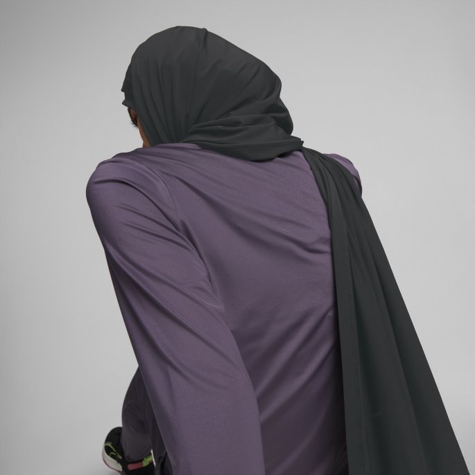Puma På Salg Løpende Hijab Skjerf Svart