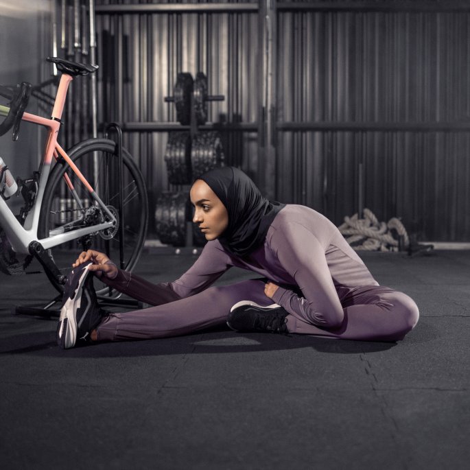 Puma På Salg Løpende Hijab Skjerf Svart