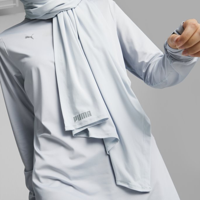 Løpende Hijab Skjerf Puma På Salg Platina Grå