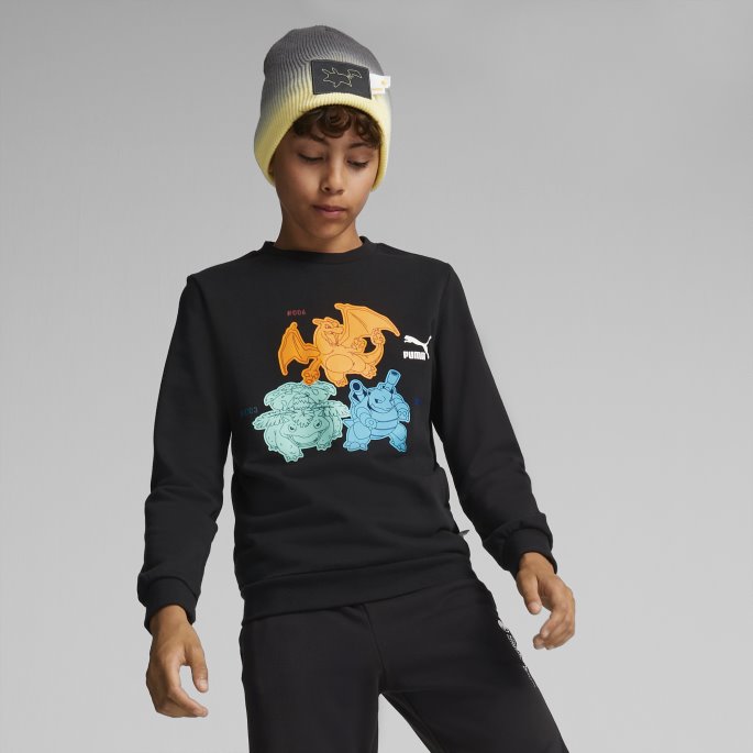 Puma På Tilbud X Pokmon Store Lue For Barn Svart-blek Sitron