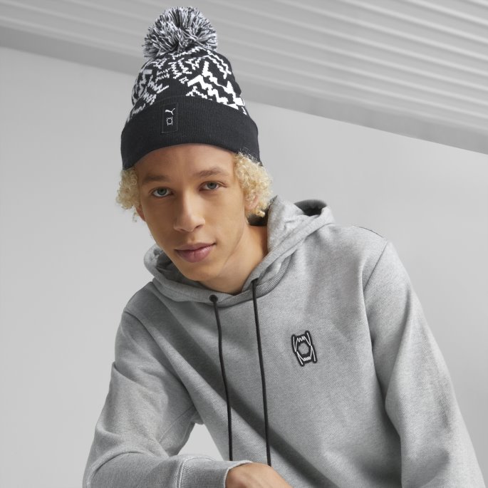 Puma På Salg Svart Pom-pom Basketball Lue