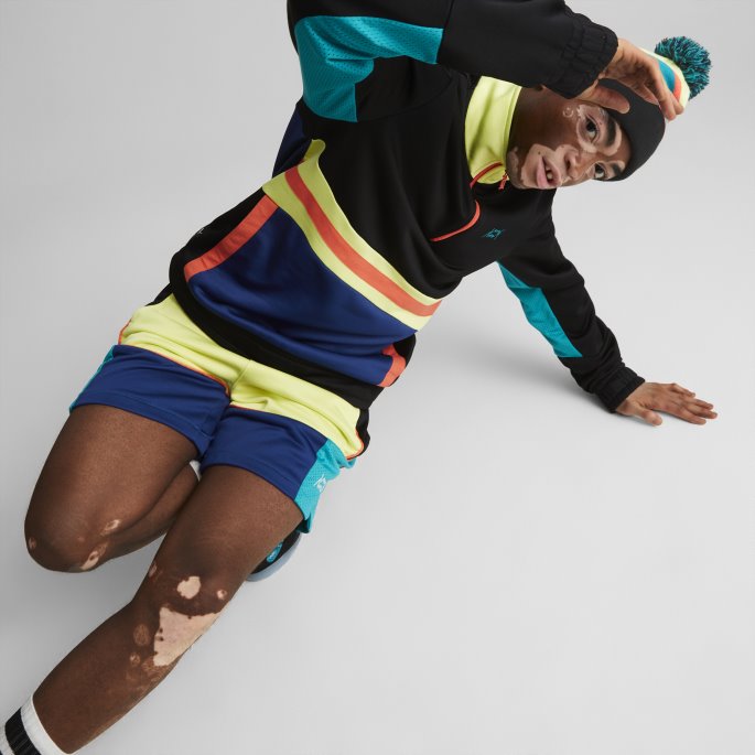 Pom-pom Basketball Beanie Black-fizzy Light Puma På Salg