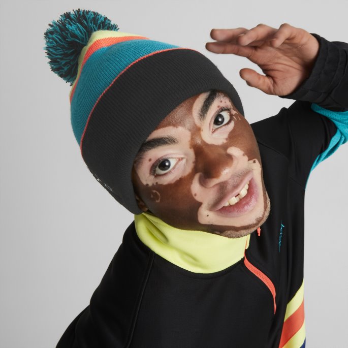 Pom-pom Basketball Beanie Black-fizzy Light Puma På Salg