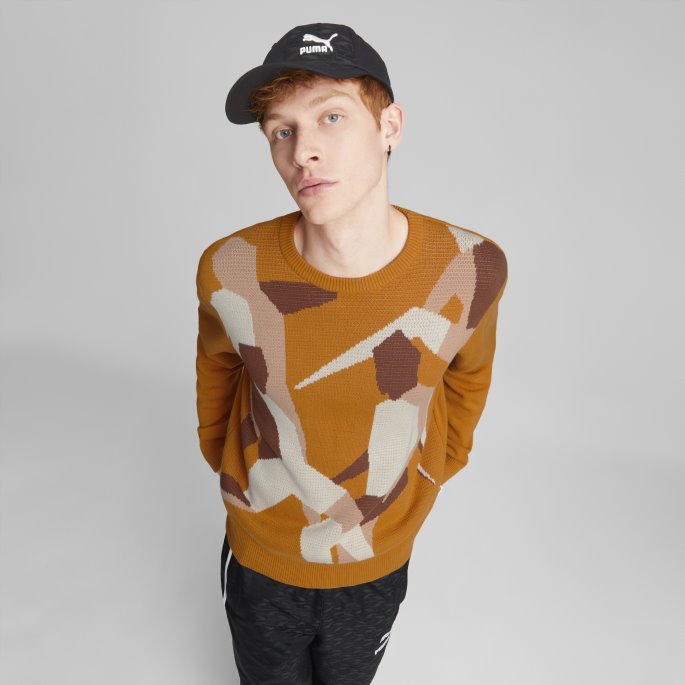 Spillernes Lounge Cap Herre Black-aop Puma På Salg