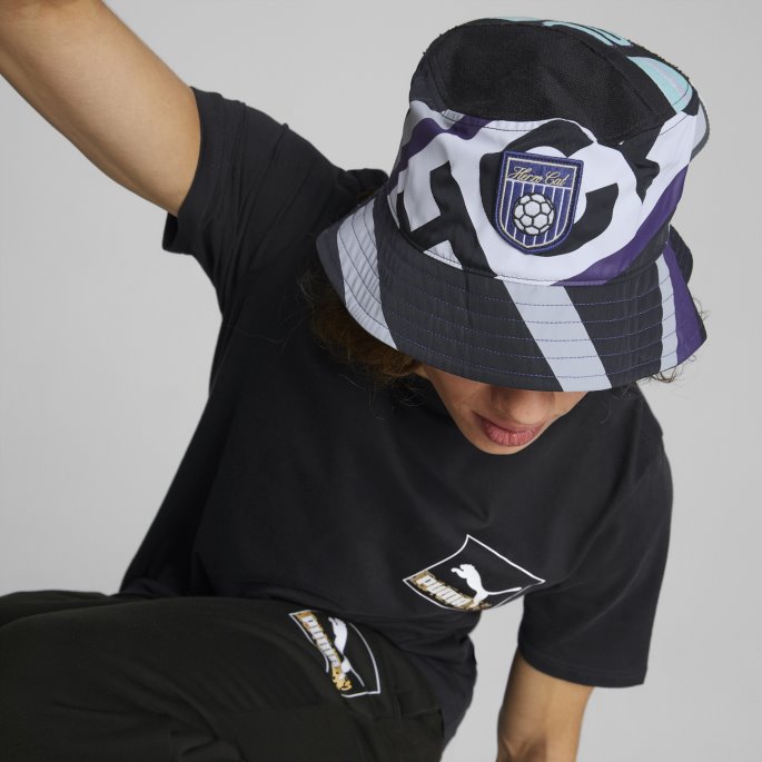 Puma På Tilbud Svart-grå Fiolett-mørk Lilla Hometown Heroes Bucket Hat