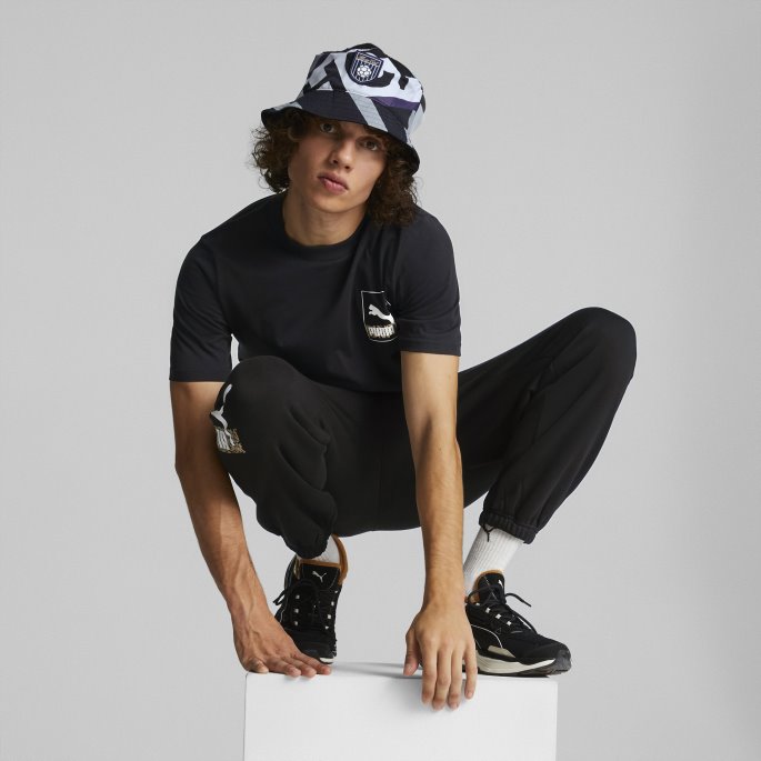 Puma På Tilbud Svart-grå Fiolett-mørk Lilla Hometown Heroes Bucket Hat