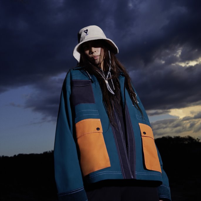 Puma På Tilbud X Ami Light Sand Bucket Hat