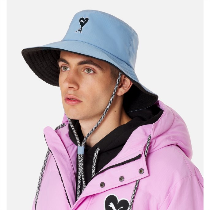Puma På Tilbud X Ami Falmet Denim Bøttehatt