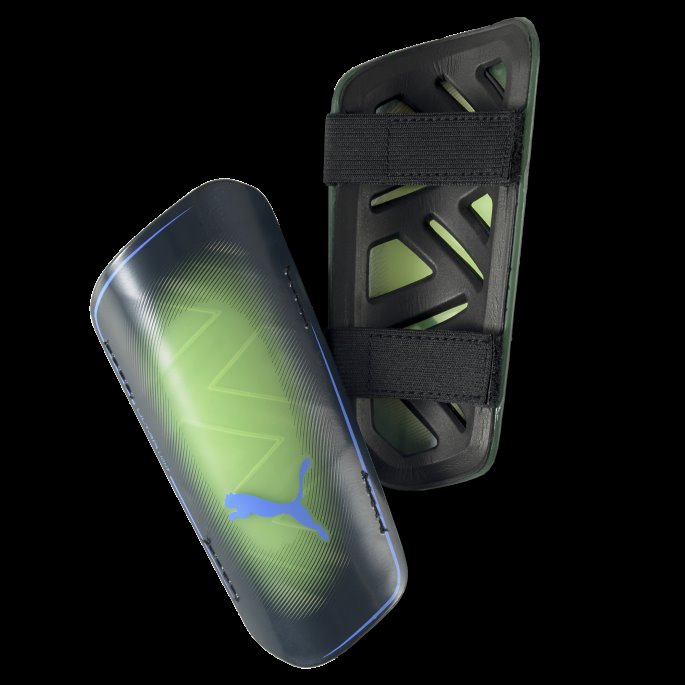 Puma På Tilbud Sprudlende Lys-parisisk Natt Ultra Lett Stropp Fotball Shin Guards