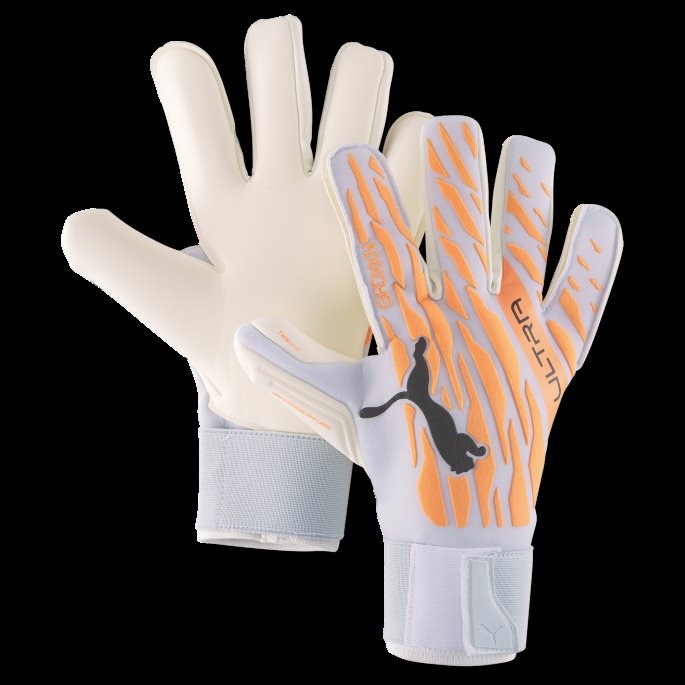 Neon Sitrus-diamant Sølv-svart Puma På Salg Ultra Grip 1 Hybrid Pro Keeperhansker