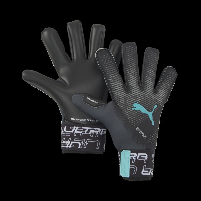Ultra Grip 1 Hybrid Keeperhansker Puma På Tilbud Black-elektro Aqua