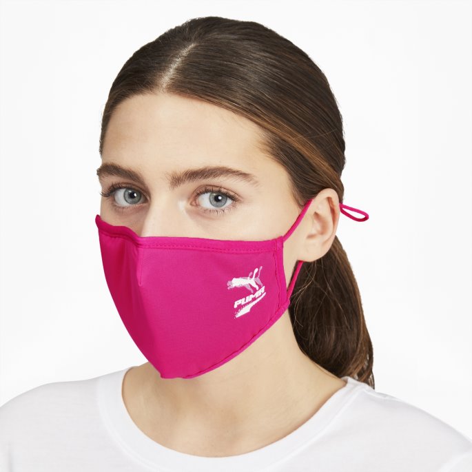 Puma På Tilbud Ansiktsmaske (sett Med 2) Glødende Rosa-ganske Rosa