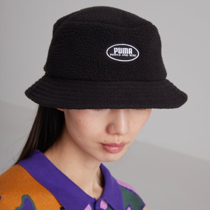 Puma På Tilbud X Frynsegoder Og Mini Sherpa Bucket Lue Svart
