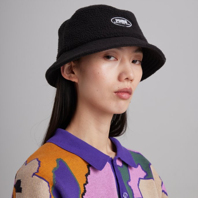 Puma På Tilbud X Frynsegoder Og Mini Sherpa Bucket Lue Svart