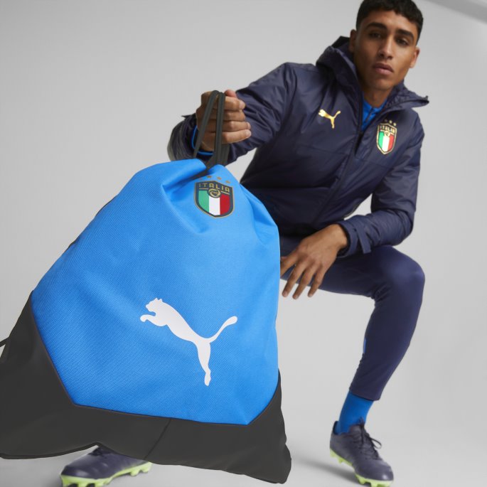 Italia Final Gym Sekk Black-ignite Blå Puma På Salg