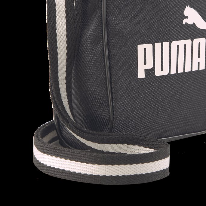 Puma På Tilbud Svart Campus Kompakt Bærbar Skulderveske