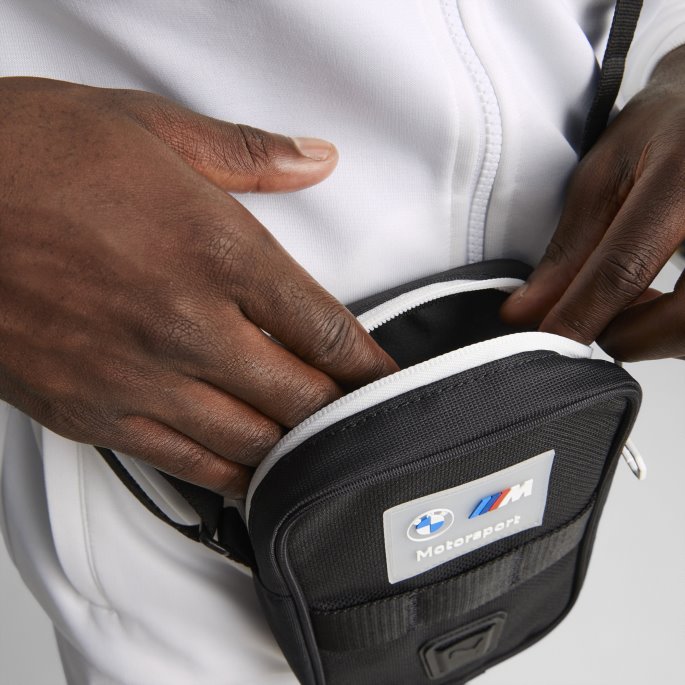 Puma På Tilbud Svart Bmw M Motorsport Liten Bærbar Bag