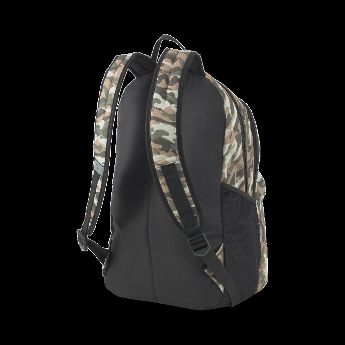 Puma På Tilbud Mørkegrønn Mose-camo Pack Aop Academy Ryggsekk