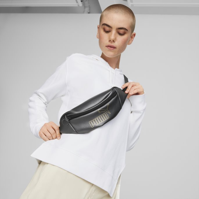 Puma På Tilbud Core Up Midje Bag Black-metallic